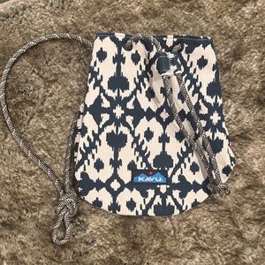 KAVU Black and White Ikat Women's Backpack